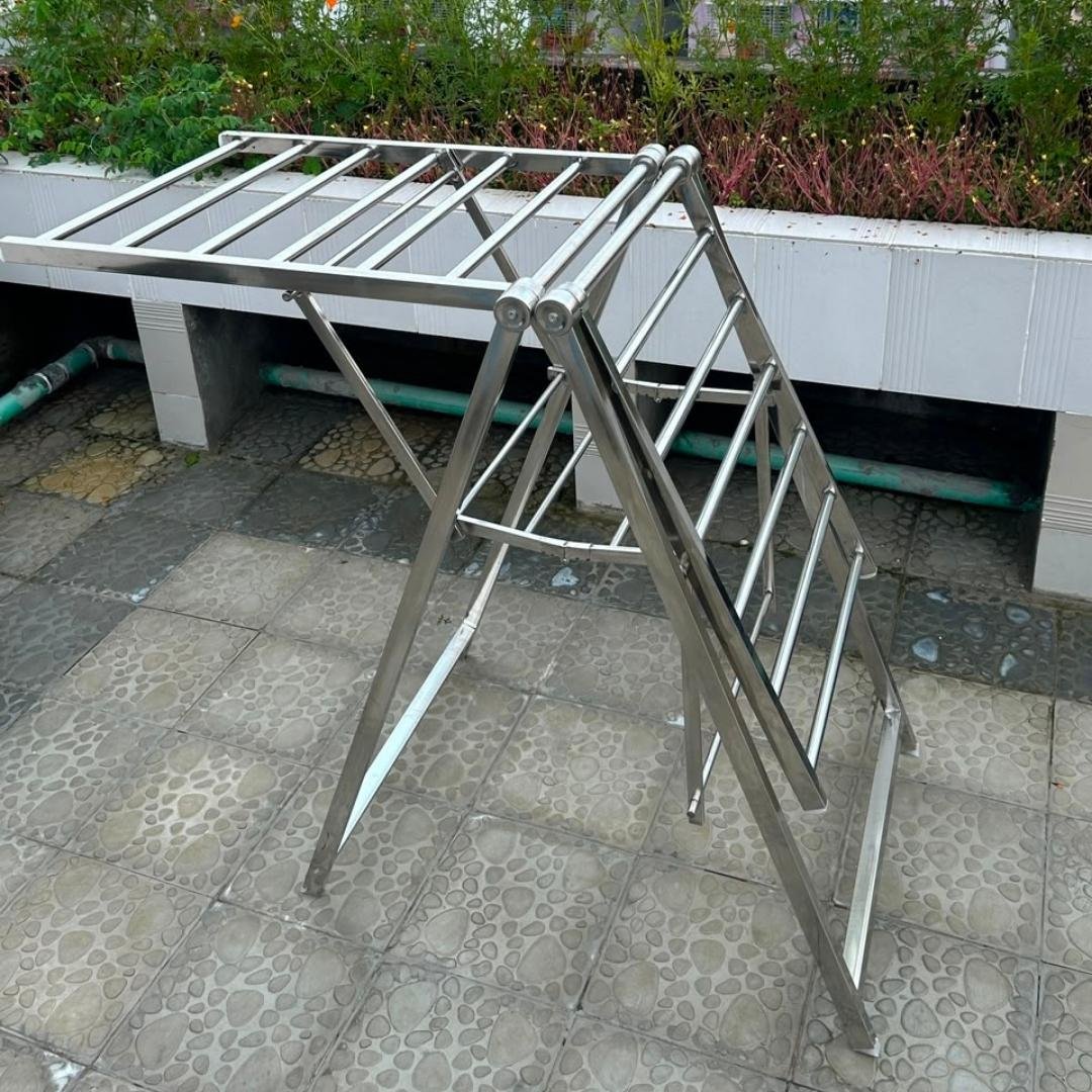 Heavy SS Foldable Clothes Drying Stand | SKB 204 - Image 3