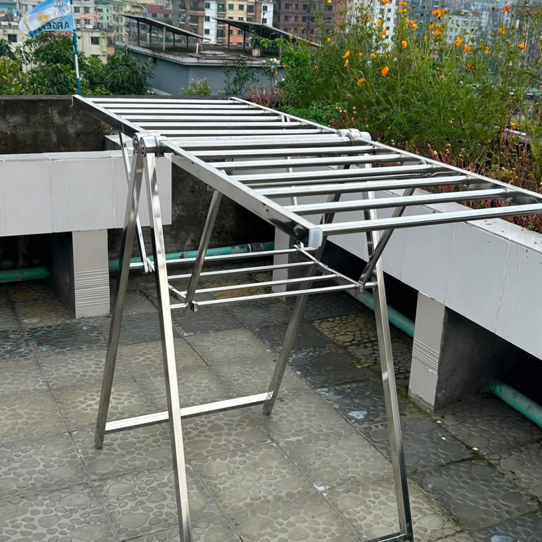 Heavy SS Foldable Clothes Drying Stand | SKB 204 - Image 4