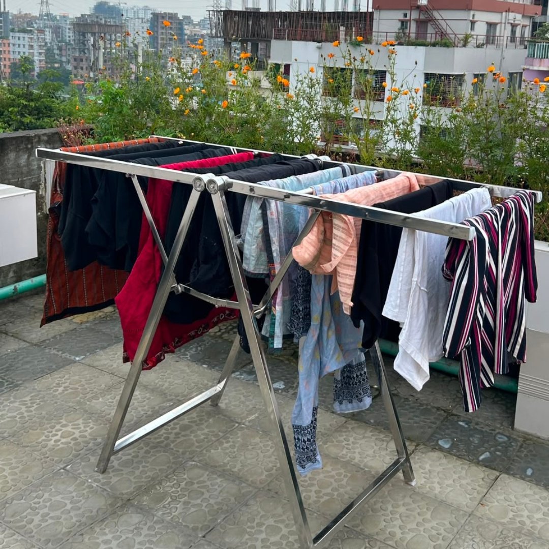 Heavy SS Foldable Clothes Drying Stand | SKB 204 - Image 5