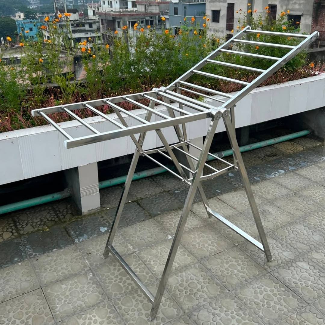 Heavy SS Foldable Clothes Drying Stand | SKB 204 - Image 2